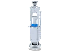Зливний механізм бачка унітазу ANI-plast WC7030M кнопка метал, хром