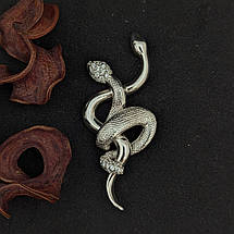 Змія, Змій, Змії, кулон, підвіс, амулет, срібло/золото, фото 2