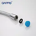Полімерний шланг для душу GAPPO G42, 1500 мм, сірий/хром, фото 4