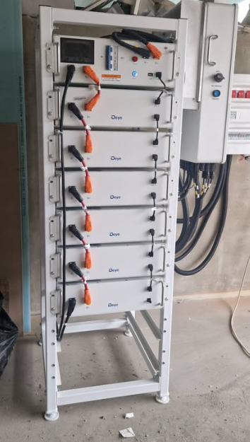 Стійка для високовольтної батареї Deye 3U-LRACK (8 батарей + BMS)