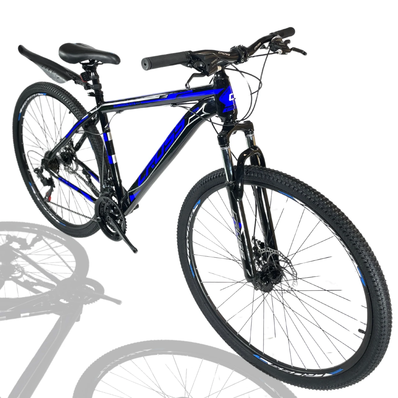 Гірський велосипед Cross Stinger 27.5" Чорно-Синій 18" рама/зріст від 170 - 185 см