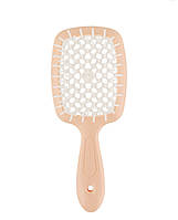 Гребінець для волосся Janeke 1830 Superbrush Standart, персиковий з білим