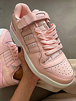 Жіночі кросівки Adidas Forum Low Pink Взуття Адідас Форум Лов рожеві шкіряні демісезон демісезон В'єтнам, фото 2
