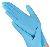 Укавички нітрилові текстуровані Medicom SafeTouch Advanced Slim Blue S (100 шт/пач), сині