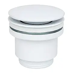 Донний клапан WEZER WHR-104-W, автомат, Ø63мм, 1 1/4", білий