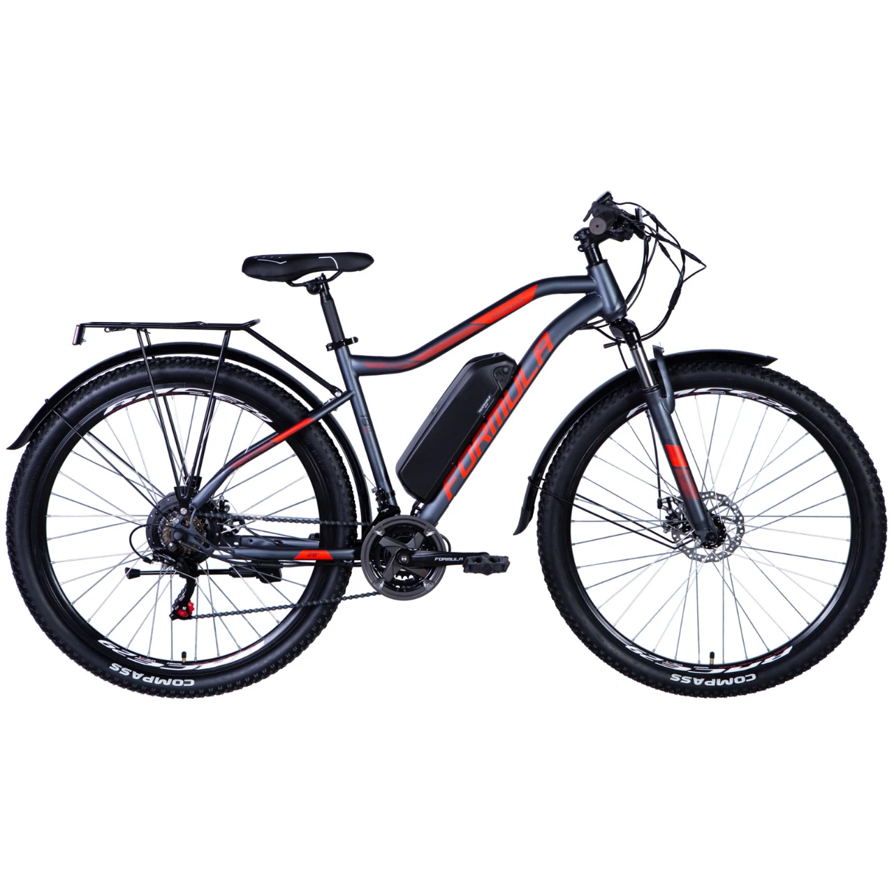 Велосипед з електроприводом 29" ST Formula eHEAVY DUTY AM DD рама-19" 36B 12.5 з кріпл. на раму 500Вт задн. коричневий (матовий) з