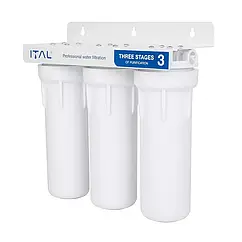 Потрійний фільтр ITAL, кран+картриджі