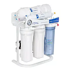 Фільтр зворотного осмосу ITAL 5-300P п'ятиступенева система очищення, помпа, мембрана 300 галон (IT-RO5-300P)