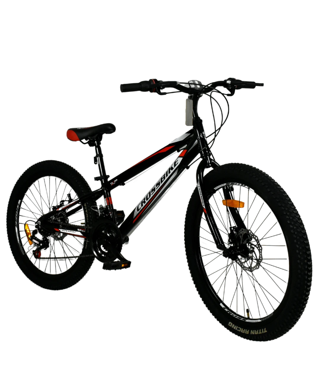 Велосипед 24" Spark D-Al 2022 Рама 11" black-red від 8 років від 125см
