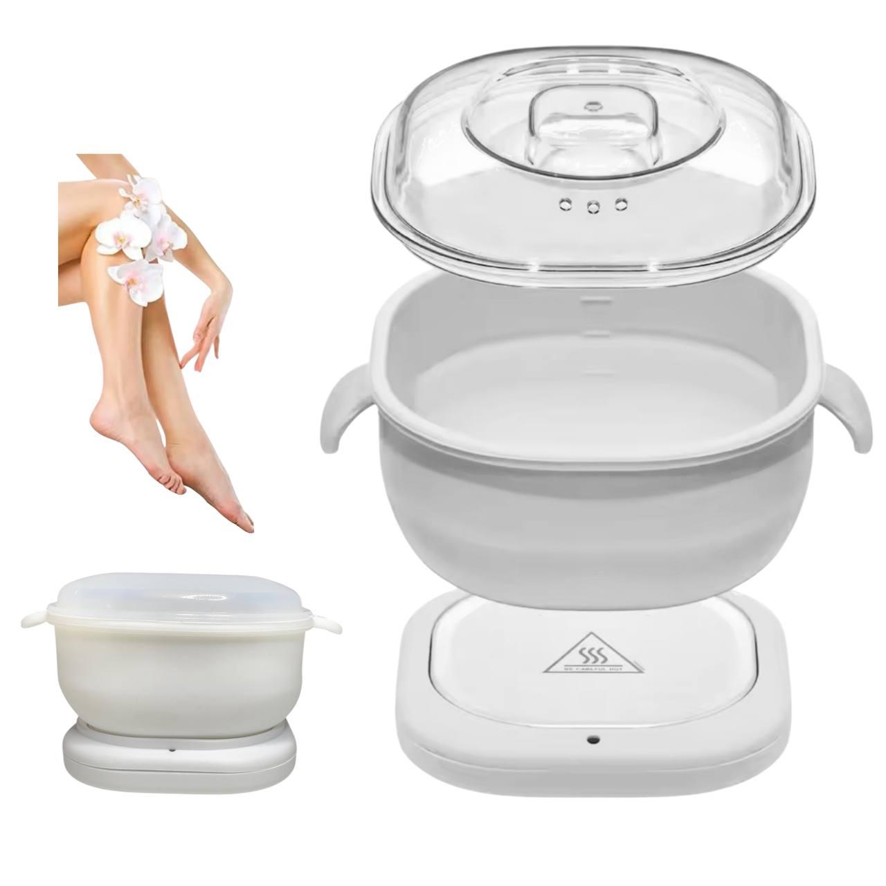 Воскоплав із силіконовою чашею 400 мл білий