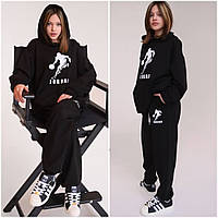 Подростковый модный спортивный костюм оверсайз для девочки Джордан. Худи и джогеры 10,11,12,13,14 л.