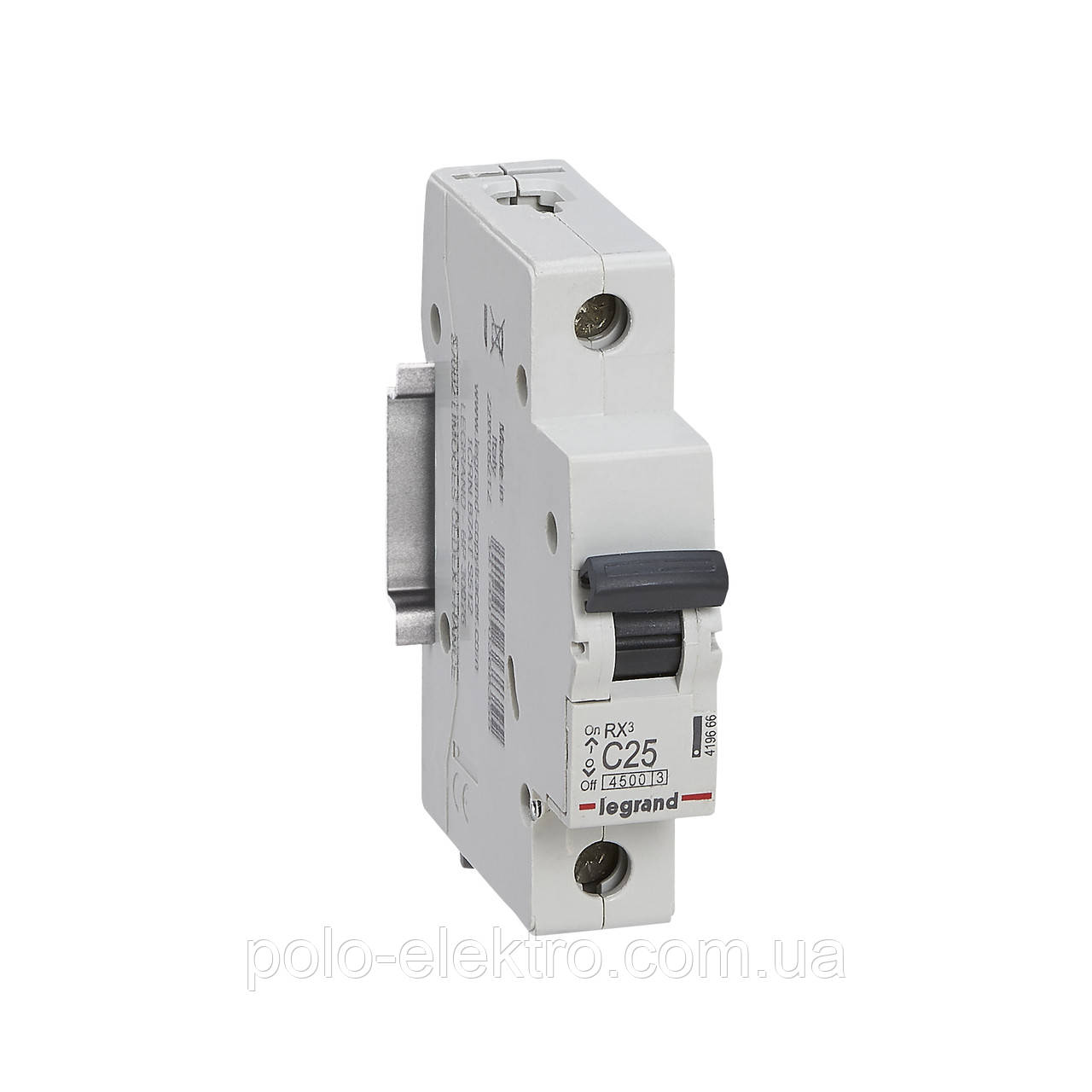 Автоматичний вимикач RX3 1п 25А С 4.5кА Legrand