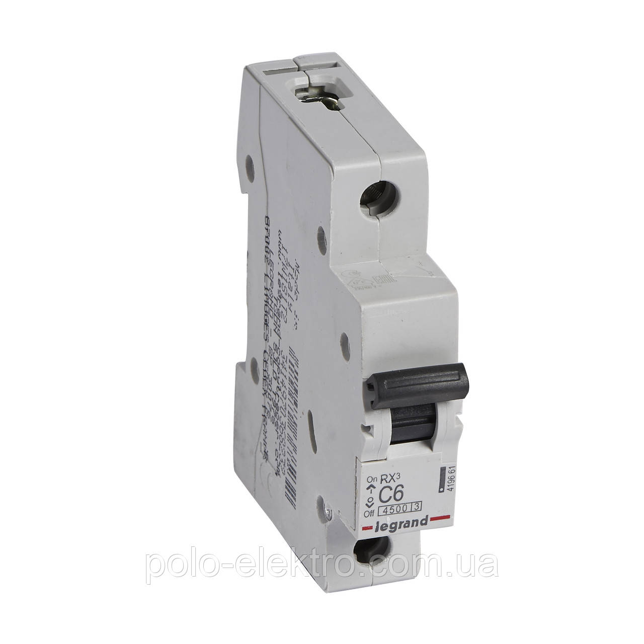 Автоматичний вимикач RX3 1п 6А С 4.5кА Legrand