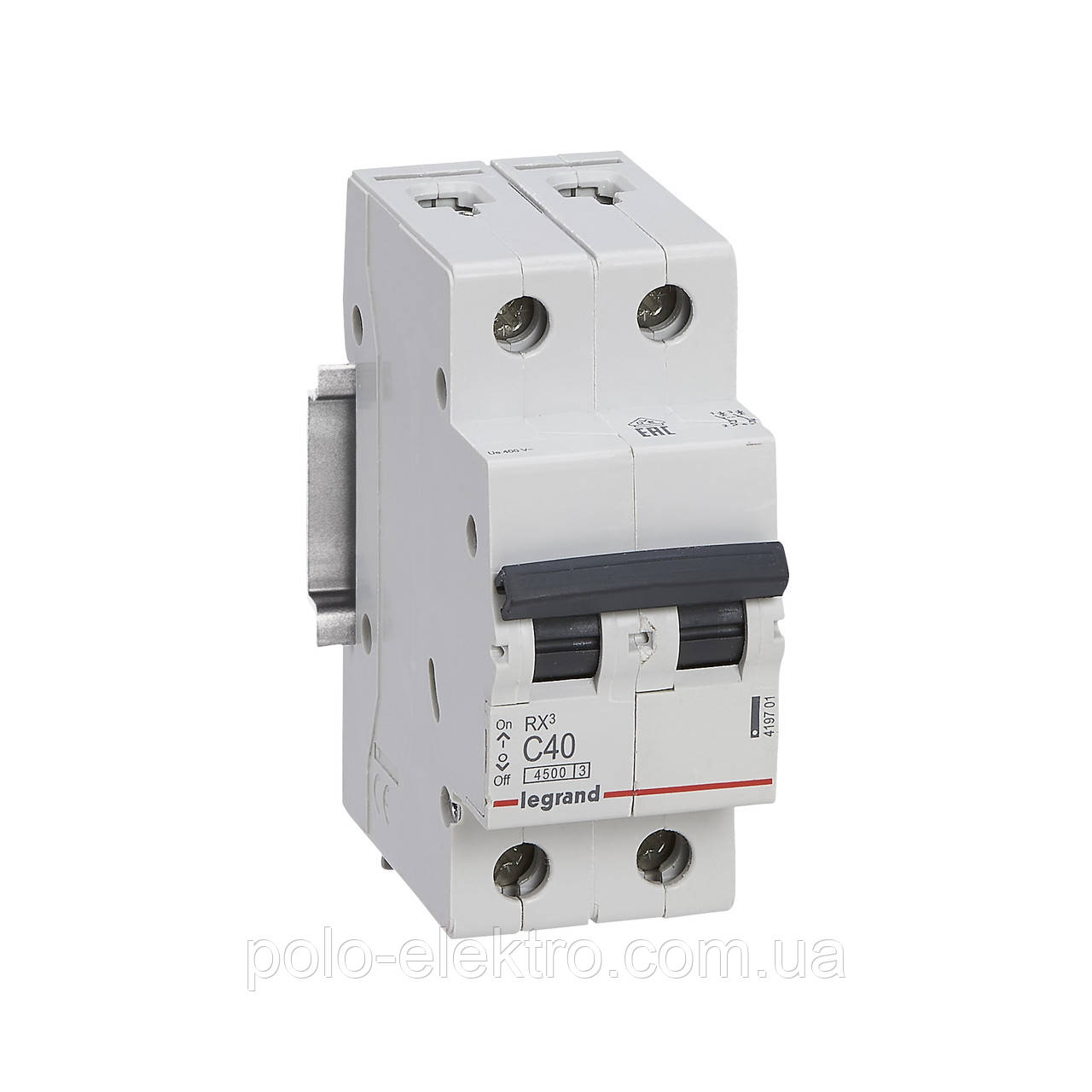 Автоматичний вимикач RX3 2п 40А C 4.5кА Legrand