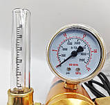 Зварювальний редуктор GS-2020 з ротаметром підігрівом 220 Вольт, фото 2