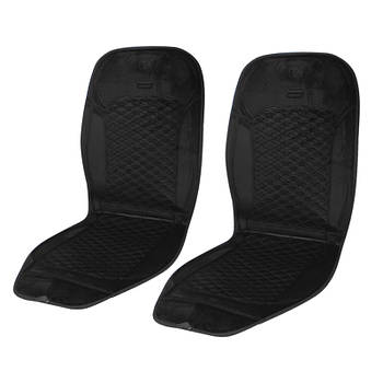 Накидка подвійне сидіння HELLOLEIBOO 02 Black з підігрівом від прикурювача 12 В 7 шт.