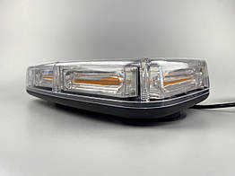 Маяк LED проблисковий 12 В/24 В; (29х16.26х6.1см); 3,5 метра кабелю; магніти;  15 варіантів бурштинового спалаху