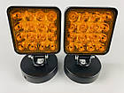 Фара LED квадратна 48 W 12 V 6500 K (16 діодів) (8.4 см х 8.4 см х 2 см) Mini (жовтогаряча), фото 9