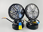 Фара LED кругла 15led chip 9-30V алюмінієвий корпус, кріплення, повітряний клапан, фото 6
