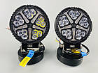 Фара LED кругла 15led chip 9-30V алюмінієвий корпус, кріплення, повітряний клапан, фото 7