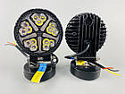Фара LED кругла 15led chip 9-30V алюмінієвий корпус, кріплення, повітряний клапан, фото 8