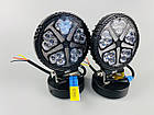 Фара LED кругла 15led chip 9-30V алюмінієвий корпус, кріплення, повітряний клапан, фото 10