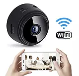 Відеокамера Mini A9 IP Wi-Fi 1080P HD чорний, фото 4