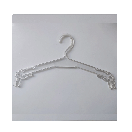 Плічки вішачки тремпеля для нижньої білизни (білизняні) лебідь 27 см прозорі польща уп.10 шт, фото 3