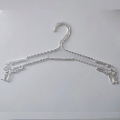 Плічки вішачки тремпеля для нижньої білизни (білизняні) лебідь 27 см прозорі польща уп.10 шт, фото 6