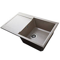 Гранітна мийка Mira KONIA бежевий колір 790 х 500 мм