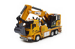 Модель екскаватора з металевою кабіною і ковшем інерція звуки світло 40071