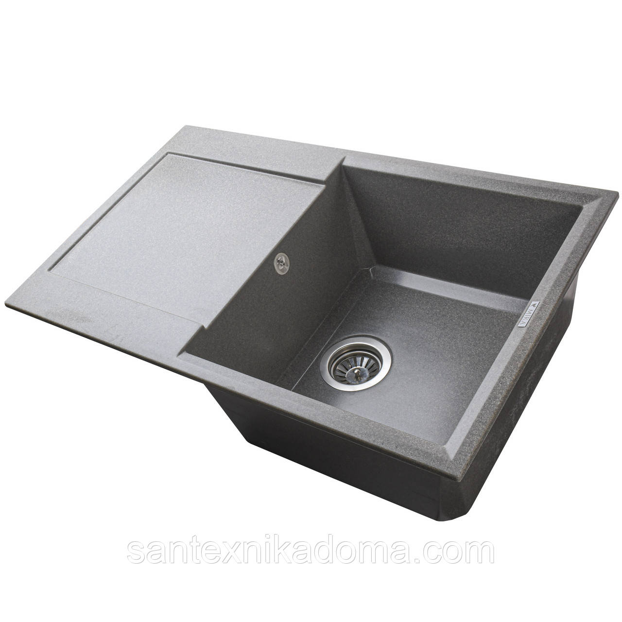 Гранітна мийка Mira KONIA сірий колір 790 х 500 мм