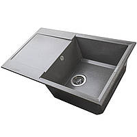 Гранітна мийка Mira KONIA сірий колір 790 х 500 мм