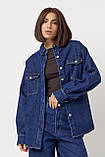 Жіноча джинсова сорочка, фото 2