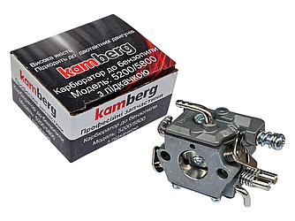 Карбюратор Kamberg для бензопилки 5200, 4500, 5800 під праймер/гумку/грушу підкачування палива