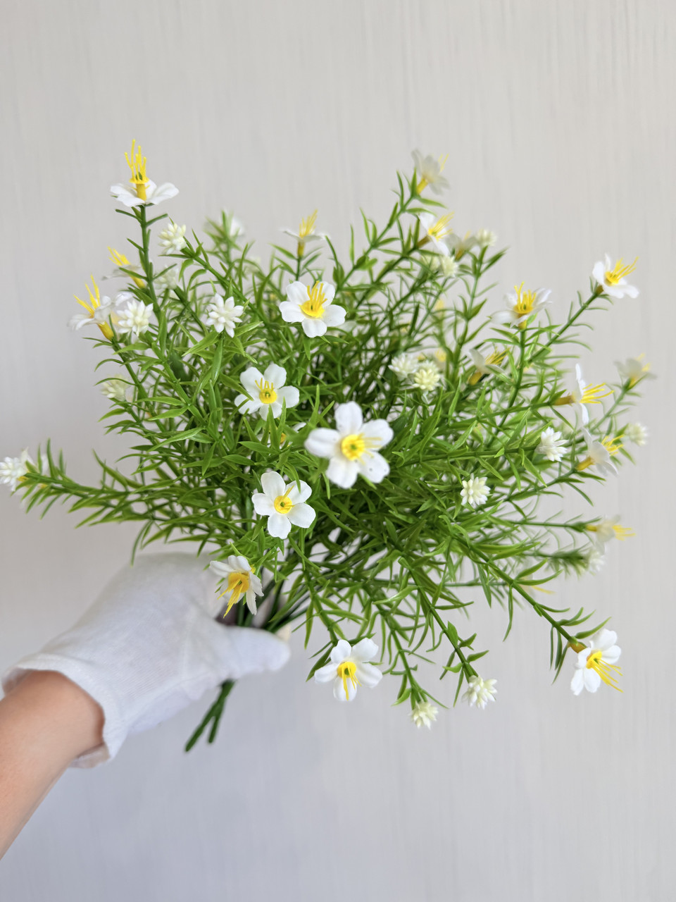 Кущ декоративний з білими  ромашками ( пластик , 35 см )