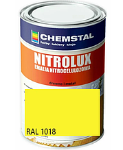 Фарба (нітрофарба) для дерева, ДСП, шпону, фанери матова НЦ Nitroluх, Chemstal, тонується за RAL, RAL 1018