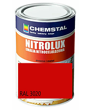 Фарба (нітрофарба) для дерева, ДСП, шпону, фанери матова НЦ Nitroluх, Chemstal, тонується за RAL, RAL 3020