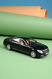 Модель Мерседес Mercedes Benz S-Class MB 221, машина металева 1/32 Мерседес-Бенц, чорна. Світло, звук, від, фото 4