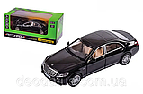 Модель Мерседес Mercedes Benz S-Class MB 221, машина металева 1/32 Мерседес-Бенц, чорна. Світло, звук, від, фото 2