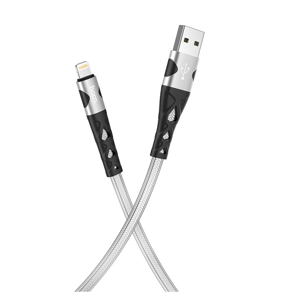 Кабель USB Hoco U105 Treasure jelly Lightning 1.2m Сталевий