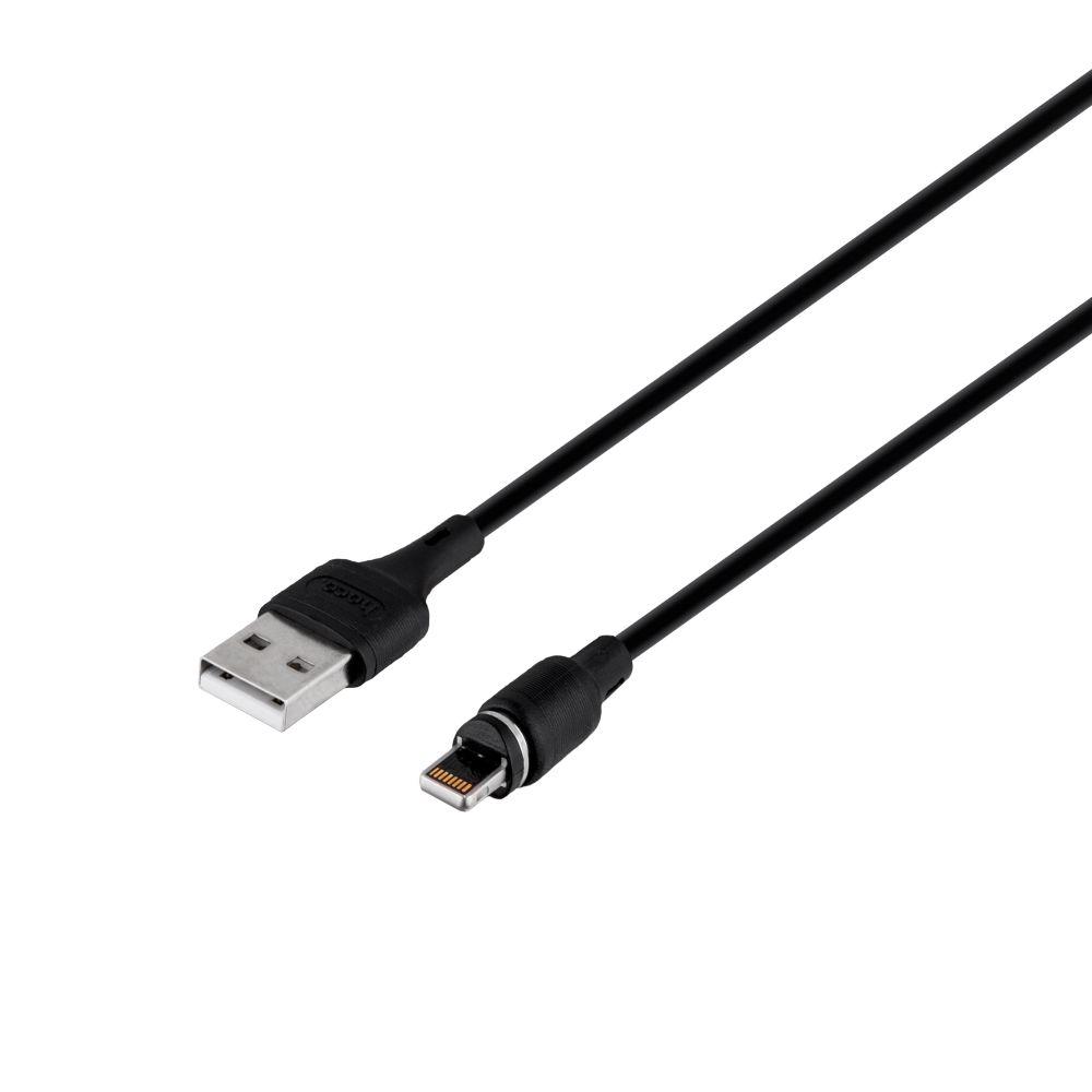 Кабель USB Hoco X52 Sereno magnetic Lightning 1m Чорний