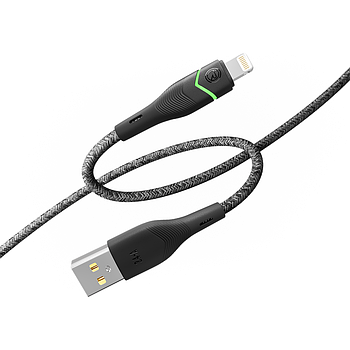 Кабель USB Ridea RC-RL15 RGB Light Lightning 12W 1.2m Чорний