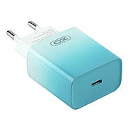 Мережевий зарядний пристрій XO CE18 1Type-C PD/QC 30W Блакитний, фото 5