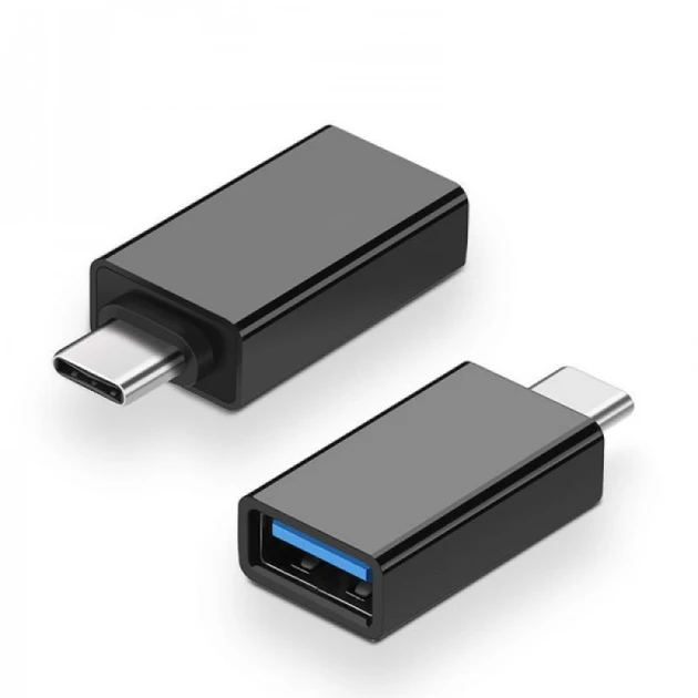 Перехідник Type-C 3.1 USB 3.0 OTG Адаптер чорний