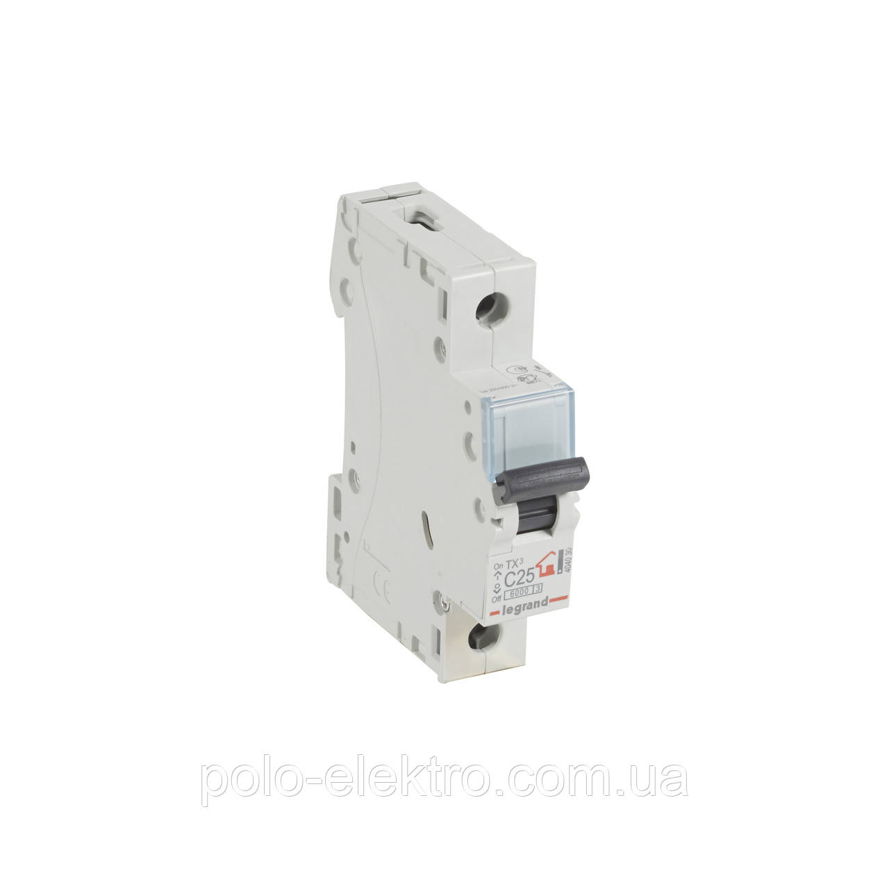 Автоматичний вимикач TX3 1п 25A С 6kA Legrand