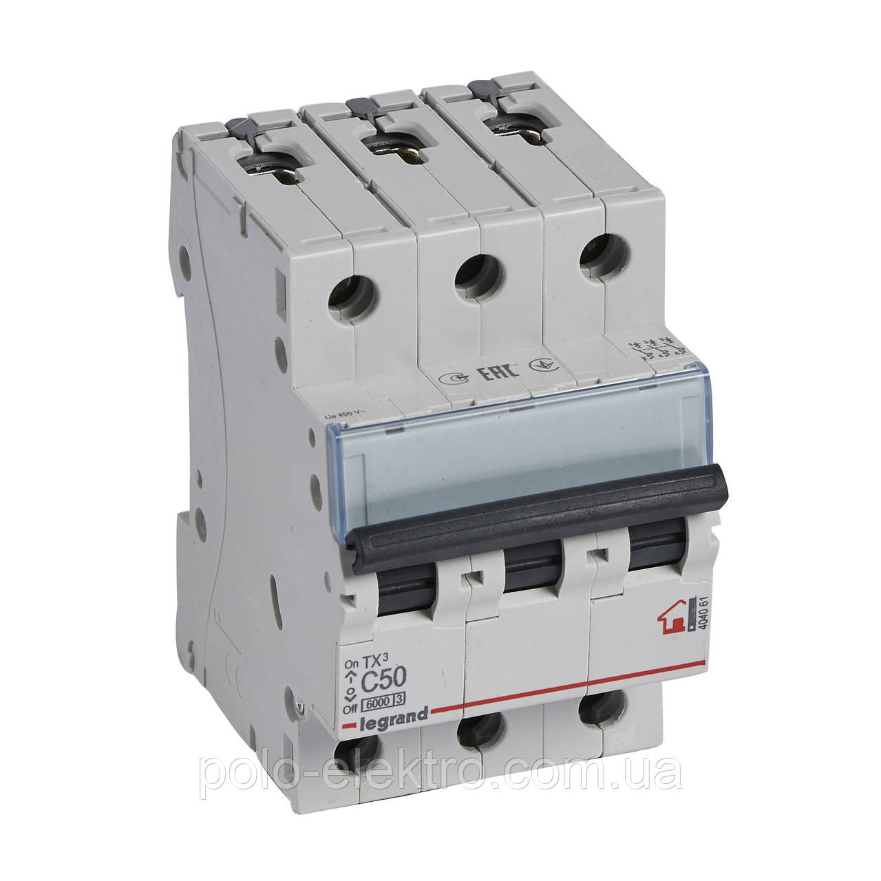 Автоматичний вимикач TX3 3п 50A С 6kA Legrand