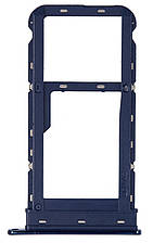 Тримач Sim-карти та карти пам'яті Motorola XT2045-1 Moto G8 синій на 1 Sim-карту