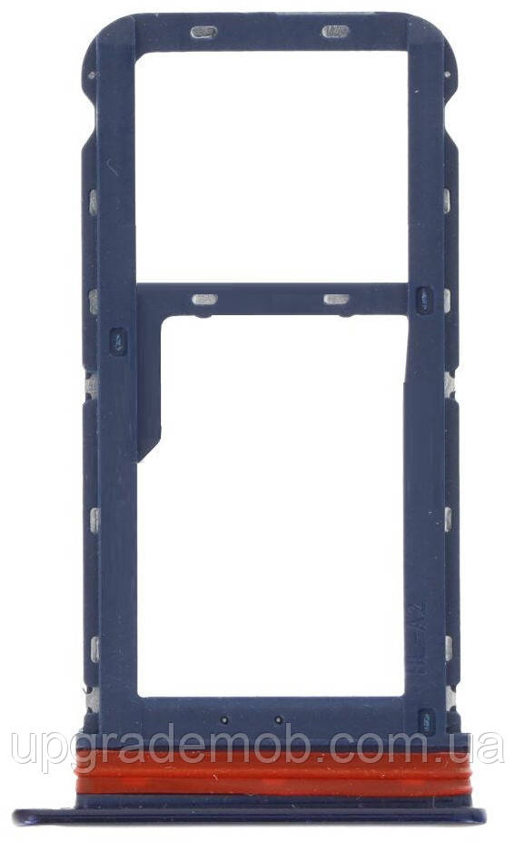 Тримач Sim-карти та карти пам'яті Motorola XT2045-1 Moto G8 синій на дві Sim-карти, фото 1