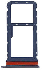 Тримач Sim-карти та карти пам'яті Motorola XT2045-1 Moto G8 синій на дві Sim-карти